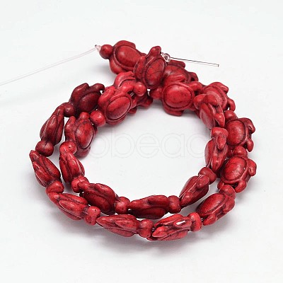 Dyed Synthetic Turquoise Beads Strands G-M152-M-A-1
