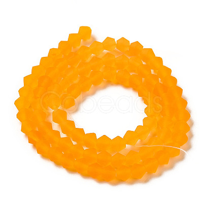 Imitate Austrian Crystal Frosted Glass Beads Strands X-EGLA-A039-T4mm-MD23-1