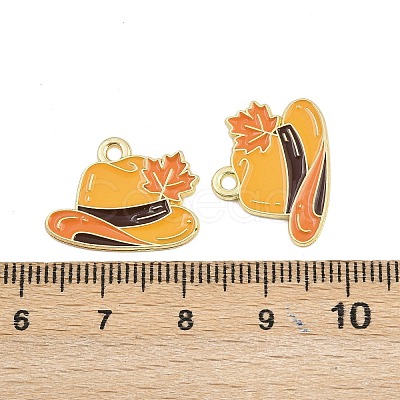 Thanksgiving Theme Alloy Enamel Pendants FIND-I065-04F-G-1
