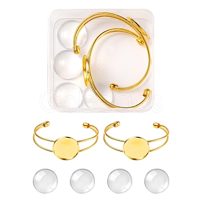 DIY Blank Dome Bangle Making Kit DIY-FS0003-50G-1