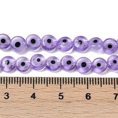 Handmade Evil Eye Lampwork Beads Strands LAMP-G164-10A-02-1