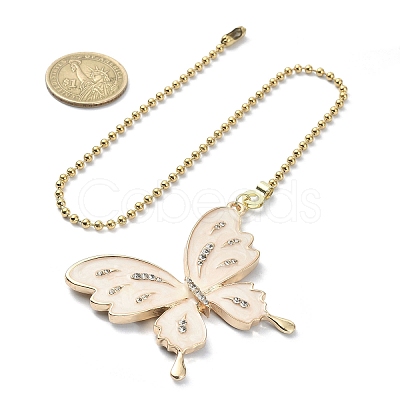 Butterfly Alloy Rhinestone Ceiling Fan Pull Chain Extenders FIND-JF00115-06-1