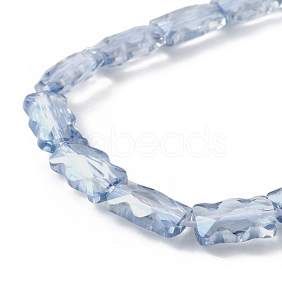 Electroplate Glass Beads Strands EGLA-L045-F-PL02-1
