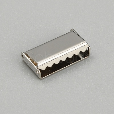Zinc Alloy Ribbon Crimp Ends FIND-WH0126-13E-P-1