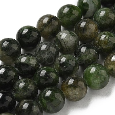 Natural Green Diopside Beads Strands G-K382-B01-02-1