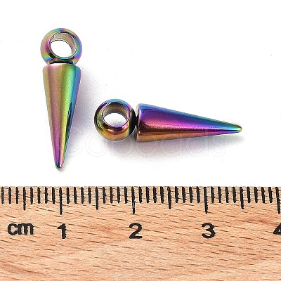Ion Plating(IP) 201 Stainless Steel Pendants STAS-M323-28RC-1-1