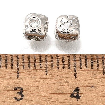 Brass Micro Pave Cubic Zirconia KK-Q001-03P-01-1