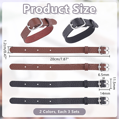 PU Leather Luggage Tag Straps FIND-AR0006-90A-1