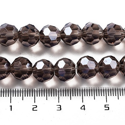 Electroplate Transparent Glass Beads Strands EGLA-A035-T10mm-A13-1
