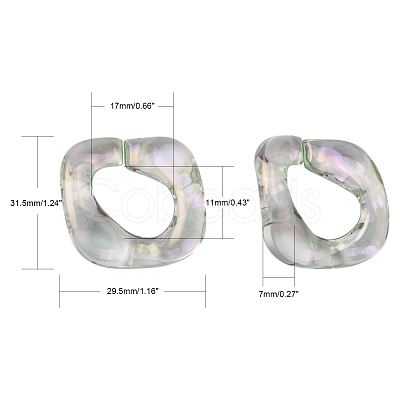 Transparent Acrylic Linking Rings PACR-R246-009-1