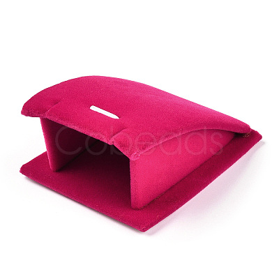 Velvet Slant Back Necklace Display Rack PW-WG67474-01-1