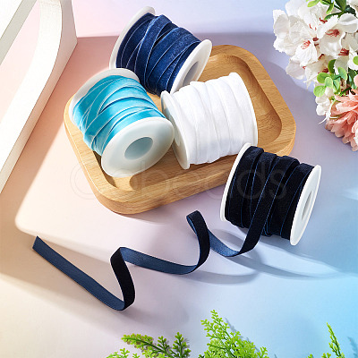 40 Yards 4 Colors Single Face Velvet Ribbon SRIB-TA0001-35A-1