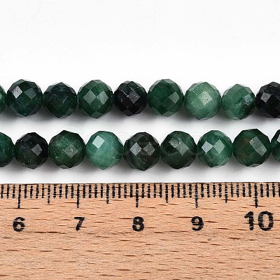 Natural Fuchsite Beads Strands G-S345-6mm-33-1