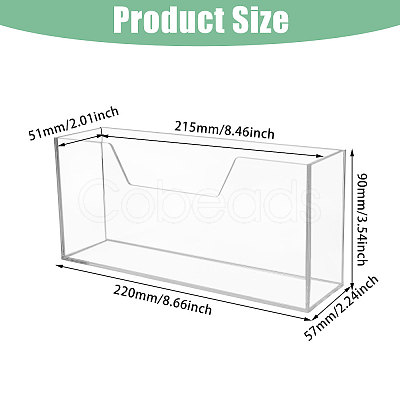 Transparent Acrylic Napkin Holder ODIS-WH0099-82B-1