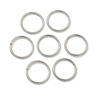 Tarnish Resistant 304 Stainless Steel Open Jump Rings STAS-J013-14xx1.2mm-01-1