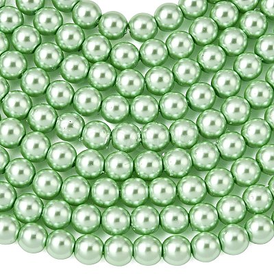 Eco-Friendly Glass Pearl Beads HY-J002-6mm-HX066-1