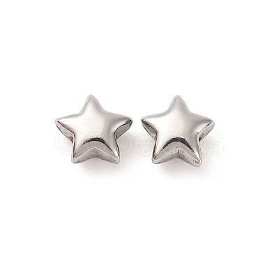 304 Stainless Steel Beads X-STAS-A117-01D-P-1