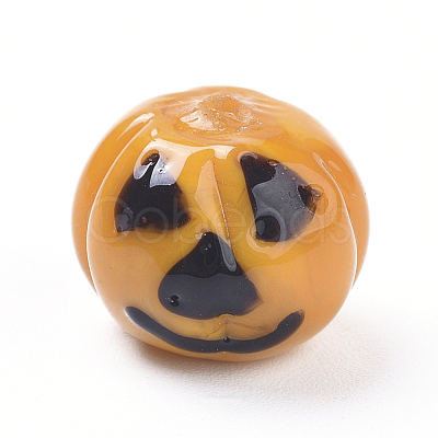 Halloween Theme Handmade Lampwork Beads LAMP-I020-03-1