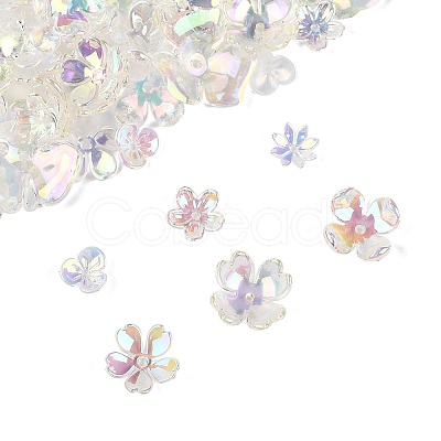 70Pcs Acrylic Bead Caps OACR-FS0002-40-1