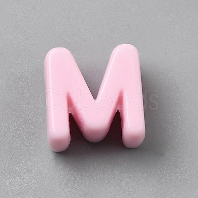 Acrylic European Beads OACR-WH0050-09M-1
