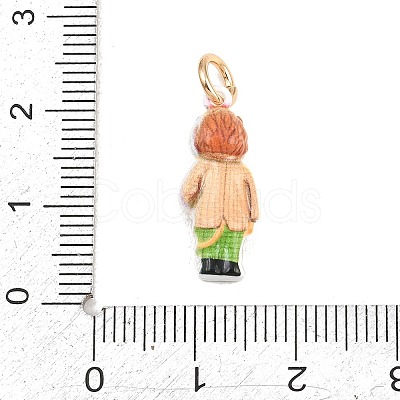 304 Stainless Steel Enamel Pendants STAS-F358-01G-01-1