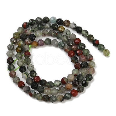 Natural African Bloodstone Beads Strands G-S388-A02-4mm-1