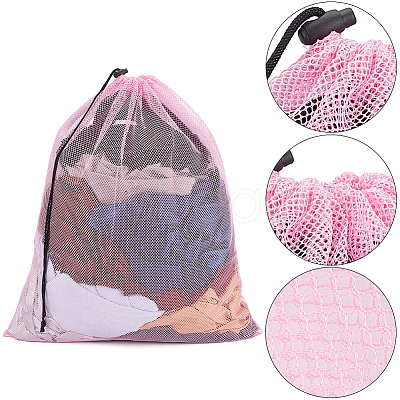 2Pcs Polyester Drawstring Clothing Storage Bags ABAG-GF0001-49D-1