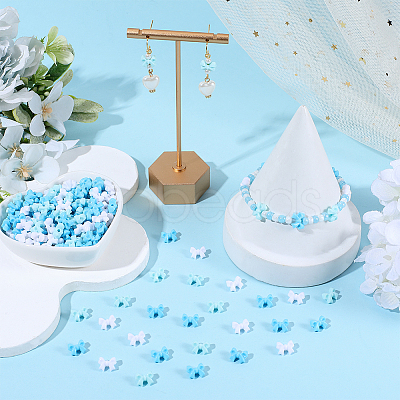 500Pcs Opaque Acrylic Beads SACR-PA0001-21C-1