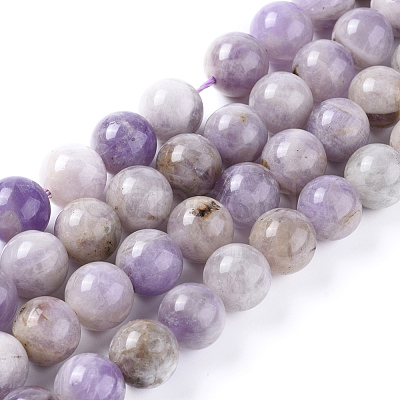 Natural Lavender Amethyst Beads Strands X-G-L555-01-4mm-1