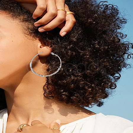 1Pair Alloy Hoop Earrings EJEW-LP0008-029P-1