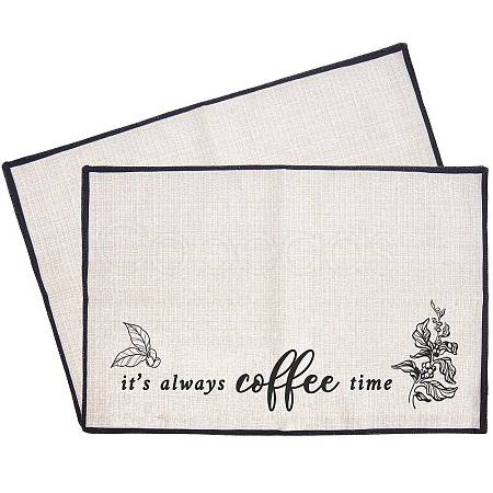 Coffee Theme Diablement Fort Cup Mats AJEW-WH0201-007-1