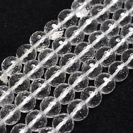 Natural Quartz Crystal Beads Strands G-D840-11-8mm-1