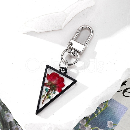 Epoxy Resin Dried Flower Pendant Decorations PW-WG14EC9-02-1