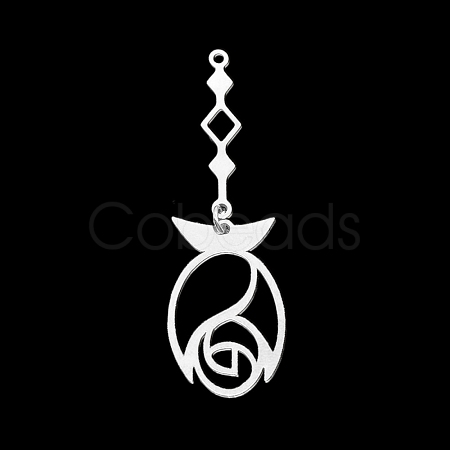 Non-Tarnish 201 Stainless Steel Big Pendants STAS-S105-LA363-1-1