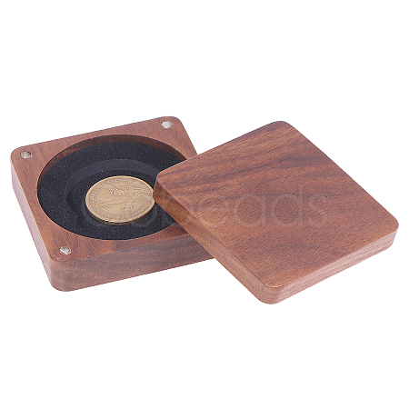 Wood Medal Storage Magnetic Boxes CON-WH0088-93A-01-1