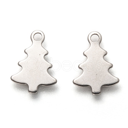Non-Tarnish Christmas 201 Stainless Steel Charms STAS-C017-03B-P-1