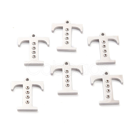 Non-Tarnish 304 Stainless Steel Pendant Rhinestone Settings STAS-F267-09T-P-1