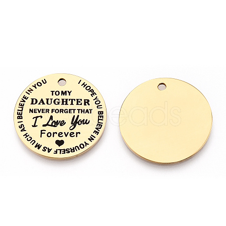 201 Stainless Steel Pendants LS-STAS-T064-37G-26-1