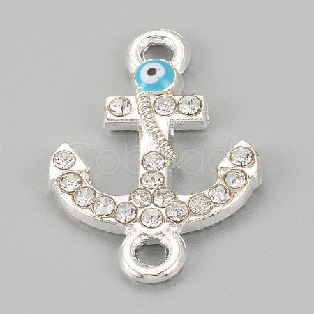 Alloy Rhinestone Links connectors X-ALRI-S170-09S-1