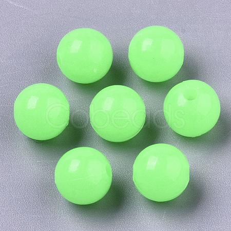 Luminous Acrylic Beads MACR-N008-25E-6MM-1