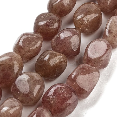 Natural Strawberry Quartz Beads Strands G-Z061-A06-01-1
