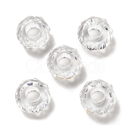 Transparent Resin European Beads RESI-B020-05C-1