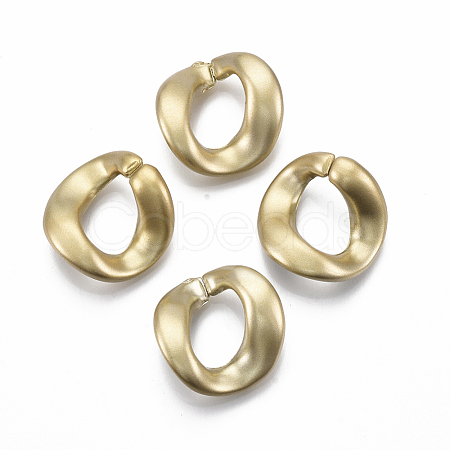 Spray Painted CCB Plastic Linking Rings CCB-R104-05A-02-1