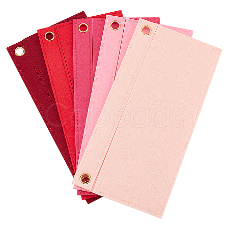 5Pcs 5 Colors Felt Purse Organizer Insert AJEW-WR0001-52-1