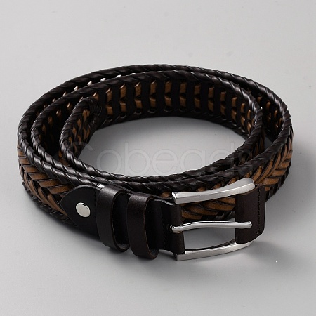Braided Imitation Leather Chain Belts AJEW-WH20020-053D-1