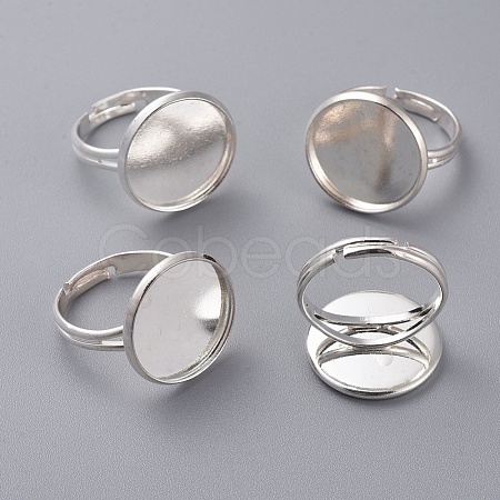 Brass Pad Ring Findings KK-J110-S-1