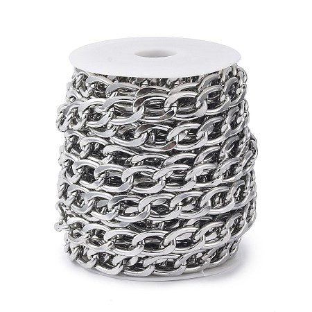 Oval Oxidation Aluminum Curb Chains CHA-K003-08P-1