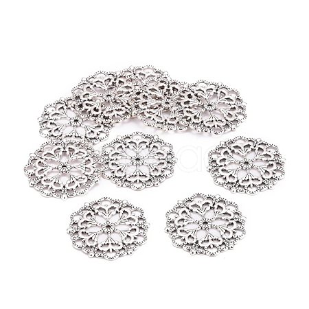 Tibetan Style Filigree Joiners Links X-TIBE-A11623-AS-LF-1
