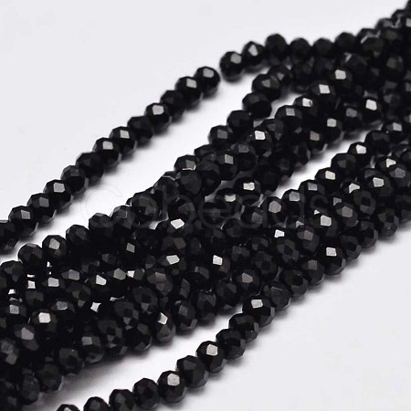 Faceted Rondelle Glass Beads Strands X-GLAA-I033-3mm-07-1