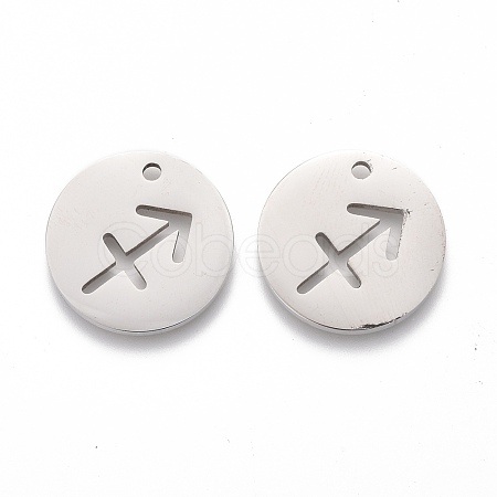 Tarnish Resistant 201 Stainless Steel Pendants STAS-Z001-B-12P-1
